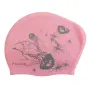 картинка Шапочка для плавания Elous для длинных волос EL006 медуза розовая 
