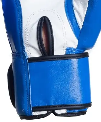 картинка Боксерские перчатки Top Rank Prof натуральная кожа 12 унций синие 