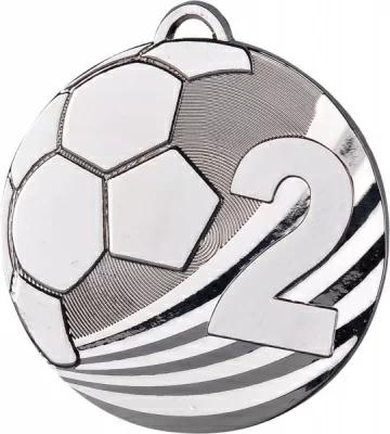 картинка Медаль футбольная MD2450 серебряная 
