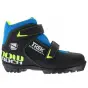 картинка Ботинки лыжные TREK Snowrock 1 NNN черный лого лайм неон 