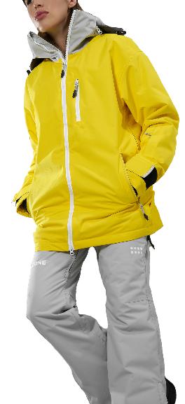 Куртка COOl ZONE ZOOM KU1101 асфальт-холодный серый-желтый от магазина Супер Спорт