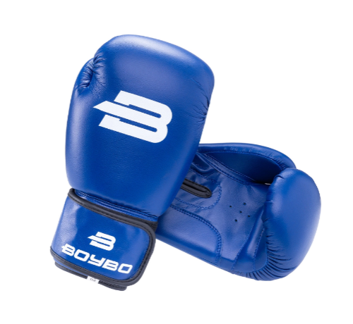 Перчатки боксерские BoyBo Basic синие от магазина Супер Спорт
