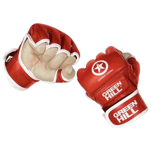 Перчатки Green Hill MMA Combat Sambo красные от магазина Супер Спорт